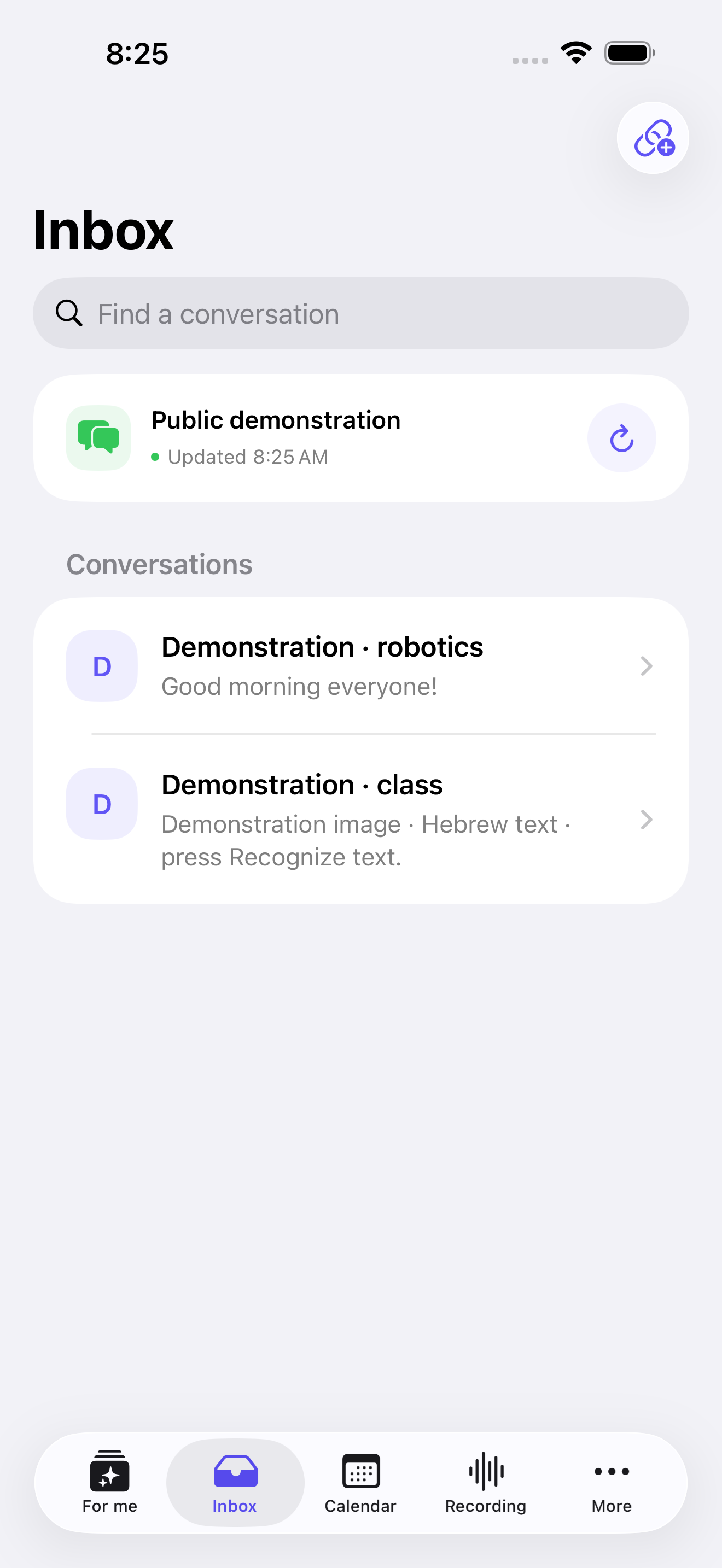 Compact inbox refresh · public examples